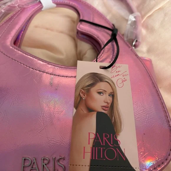 New with tagsParis Hilton Iridescent Pink Shoulder Bag - Picture 2 of 8